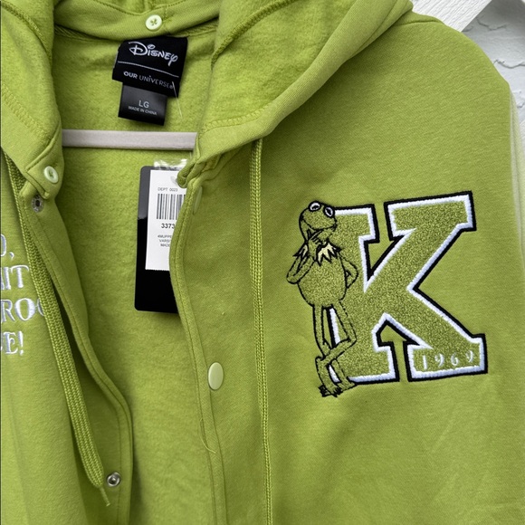 Our Universe Disney Kermit Green Zip Up - Picture 2 of 6